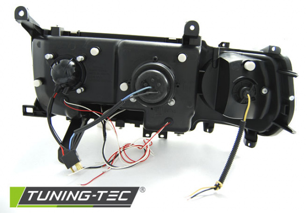 Upgrade Angel Eyes Scheinwerfer für Toyota Land Cruiser FJ80 90-97 schwarz